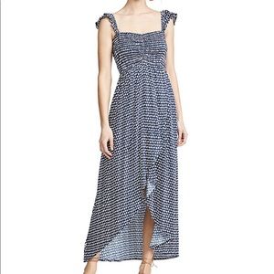 Tiare Hawaii blue dot maxi dress (one size)